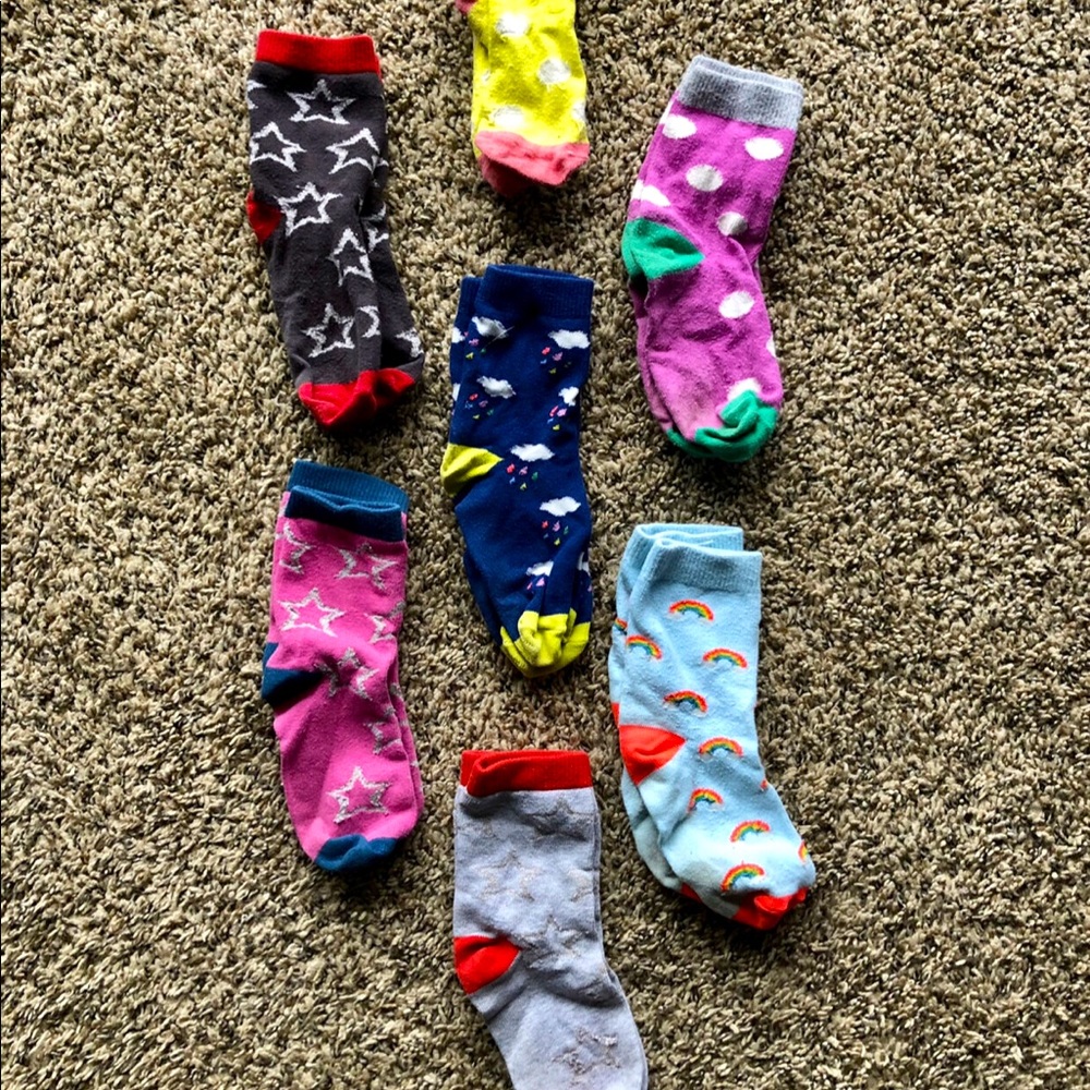 Mini Boden 7-pack sock lot 10-13